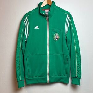 Adidas Mexico National Team Men’s Full-Zip Track Jacket Green Medium 2010 Soccer